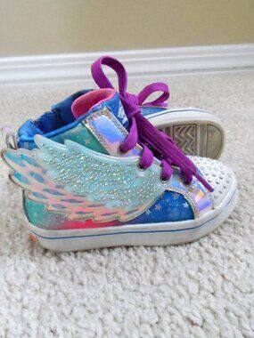 Skechers Twinkle Toes Twi-Lites  Dreamy Wings sneakers, Diamond Collection. sz.8